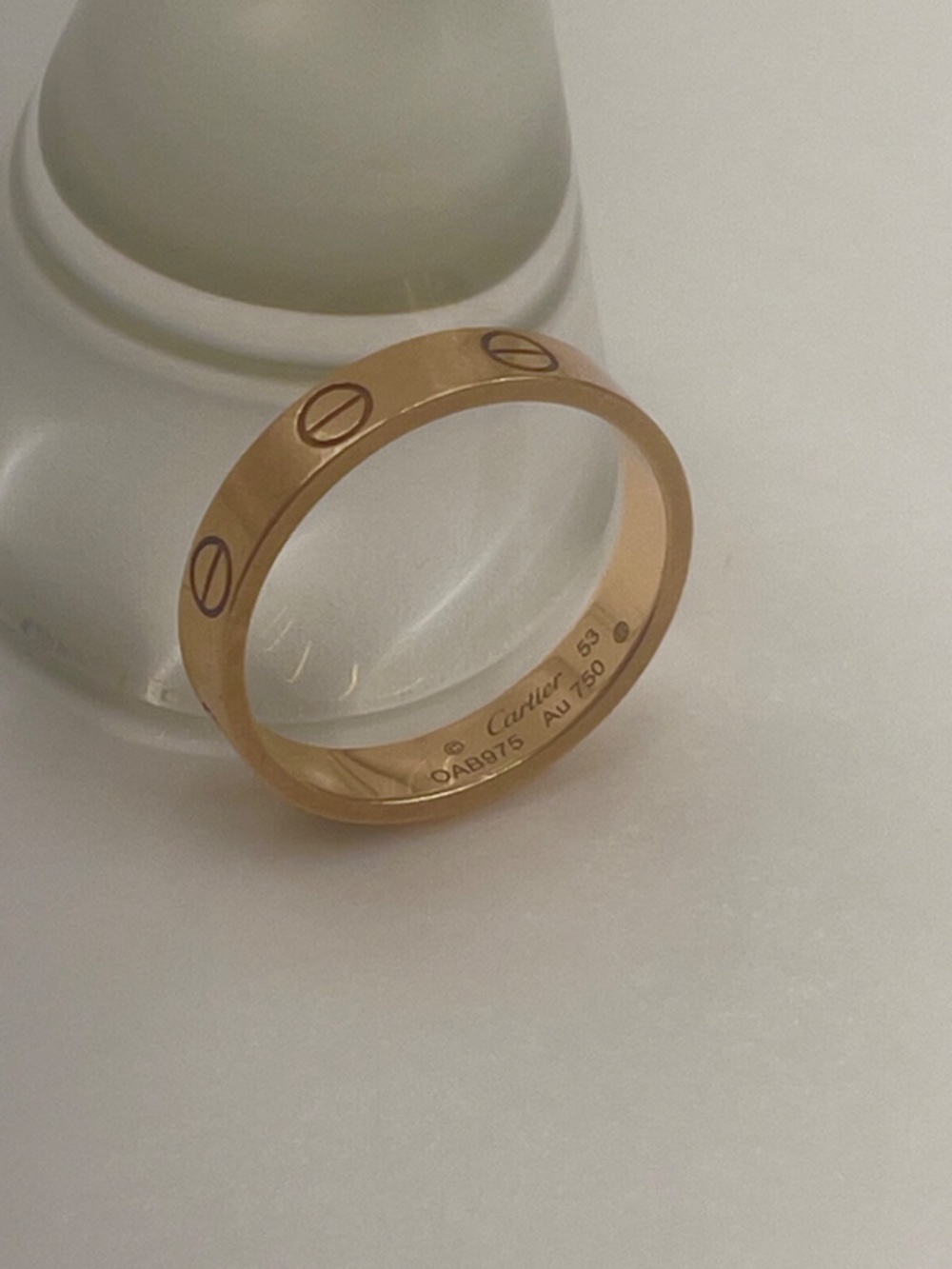 Cartier LOVE Wedding Band Size: 6.5 Retail $1,250 - Picture 6 of 9